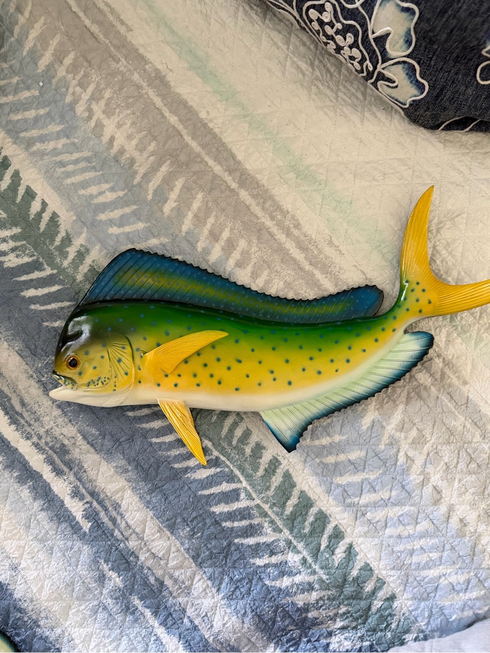 Yellow & Green Mahi Mahi Wall Fish Décor - Coastal Accent